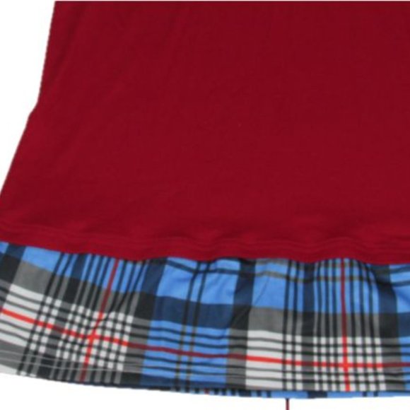 Women's Loose Neck Dress With Patch Elbow Sleeves - Picture 3 of 5